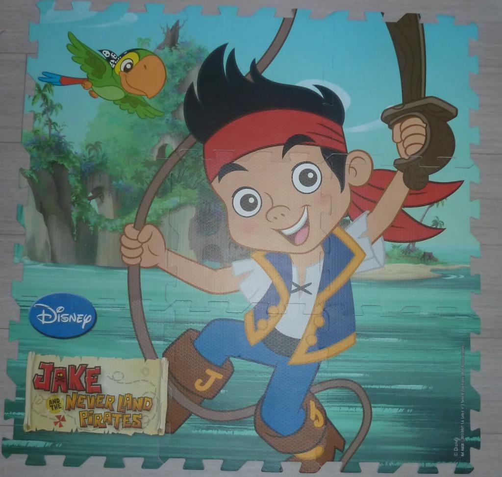 Disney foam vloerpuzzel Jake & the Neverland pirates, Kinderen en Baby's, Ophalen, Minder dan 10 stukjes, Zo goed als nieuw