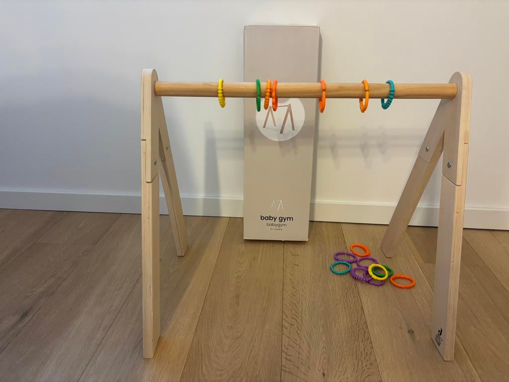 Jollein baby gym met bijpassende ringetjes, Kinderen en Baby's, Ophalen, Gebruikt, Babygym