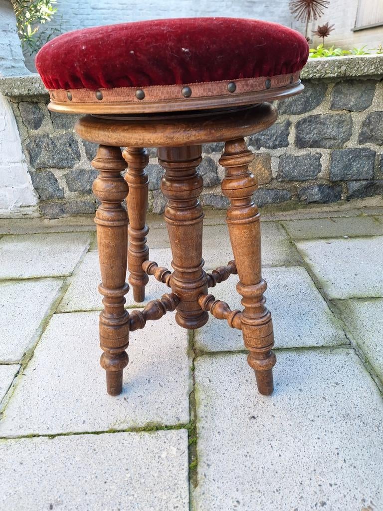 Ancien tabouret de piano, Enlèvement, Utilisé, Autres couleurs, Autres types