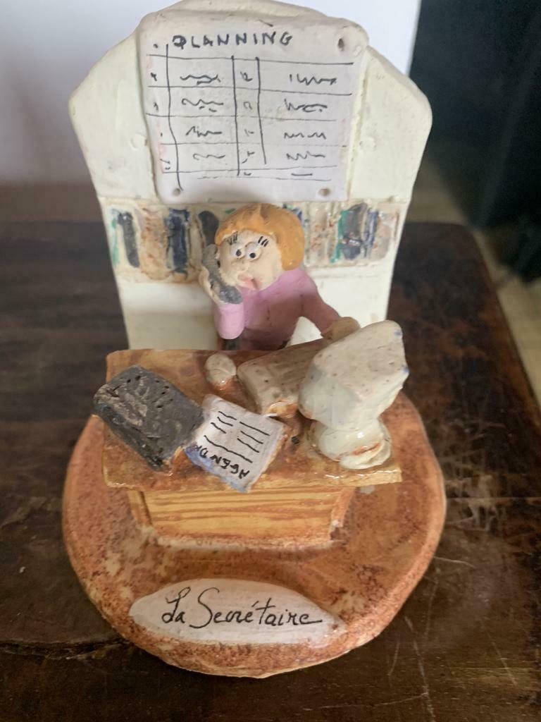 Objet de décoration / Figurine terre cuite, Zo goed als nieuw