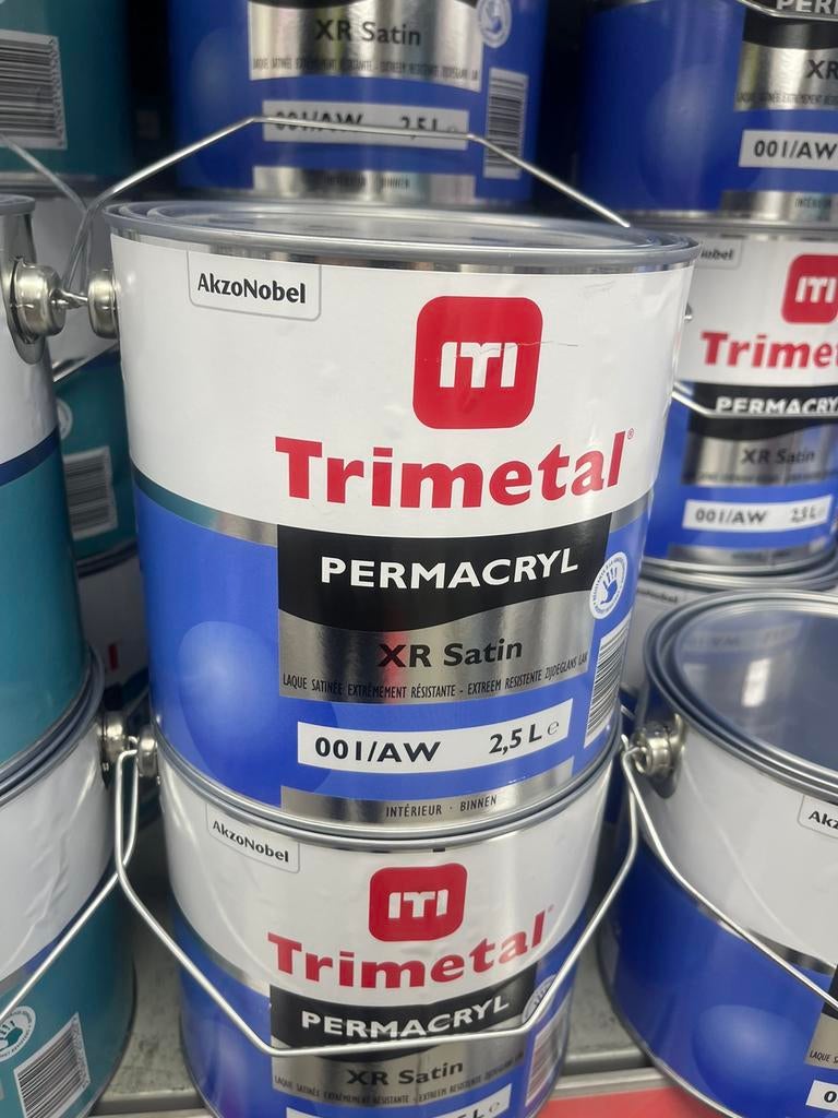 ❗️🚨️ Peinture laque pour bois TRIMETAL XR MAT & SATIN 2,5L, Bricolage & Construction, Peinture, Vernis & Laque, Neuf, Laque