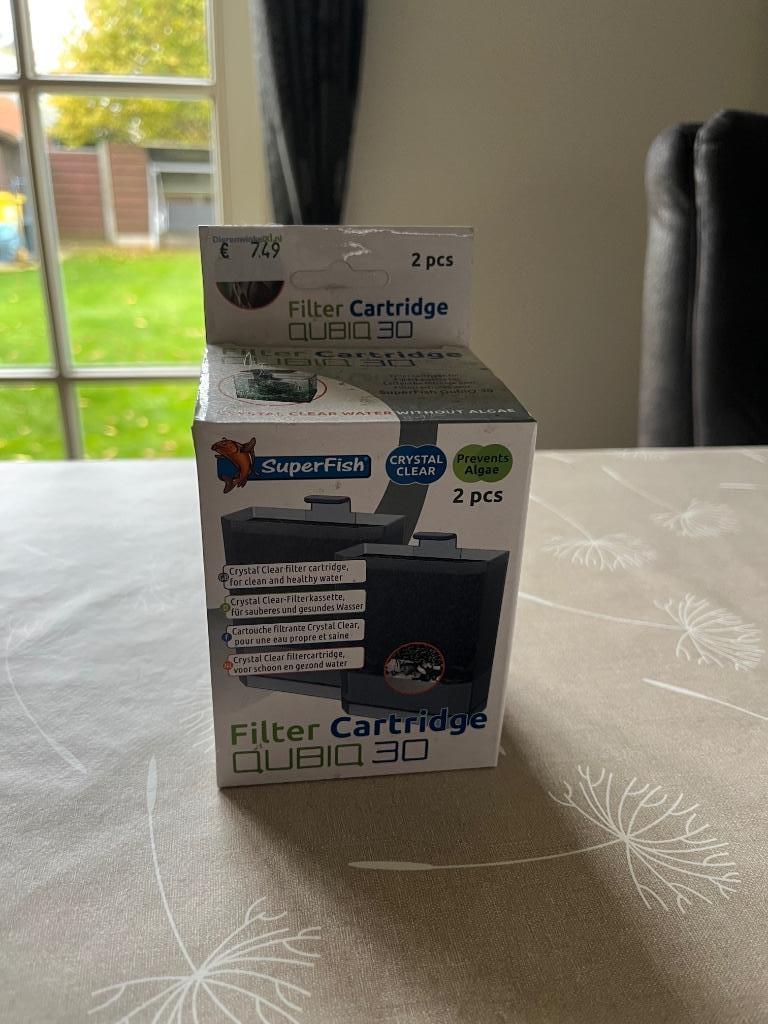 Superfish filter cartridge qubiq 30, Dieren en Toebehoren, Ophalen, Zo goed als nieuw