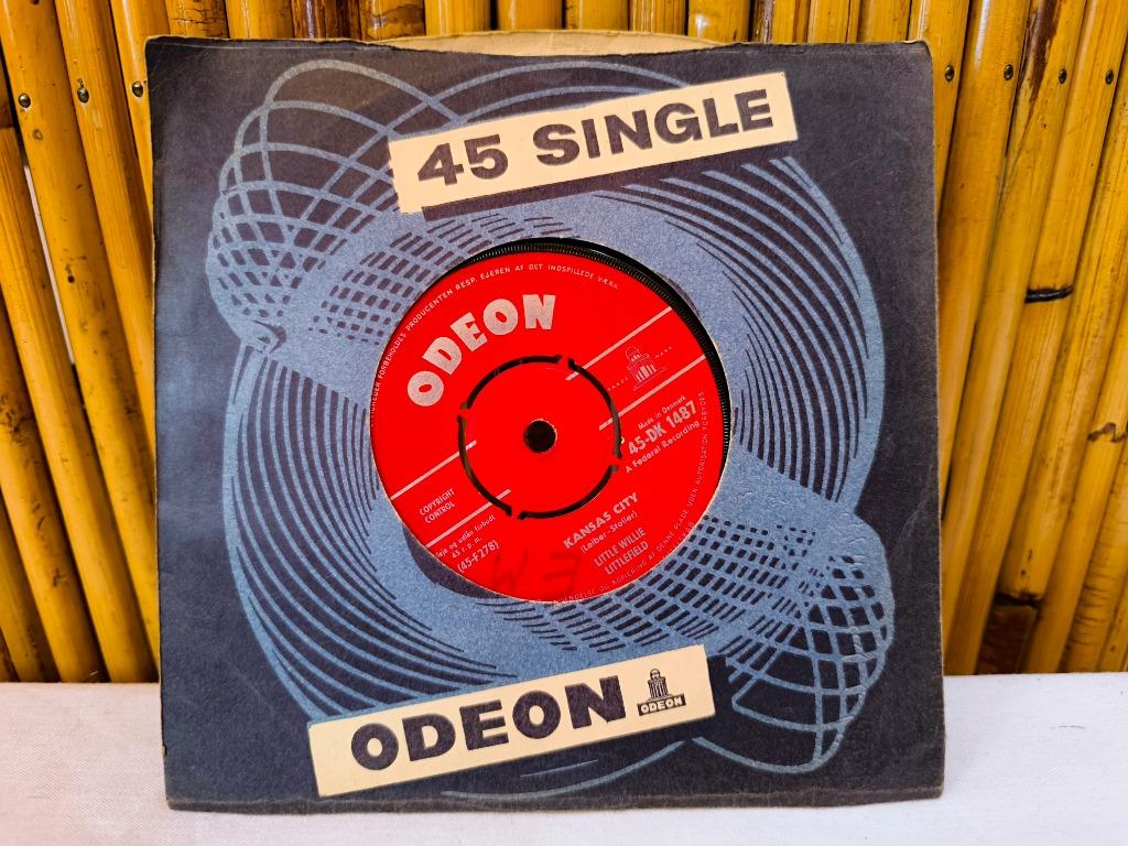 Vinyle 45t Little Willy Littlefield "Kansas City" Odeon 1959, Enlèvement ou Envoi, Single, Utilisé, 7 pouces