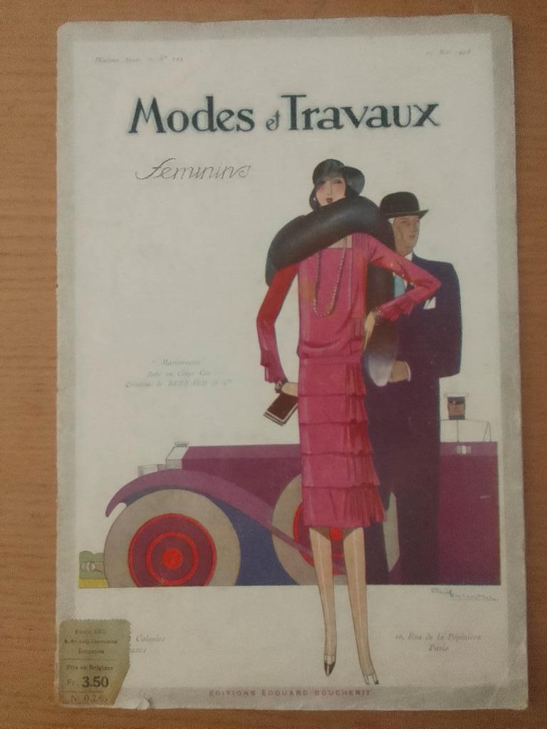 Revue MODES et TRAVAUX féminins 1928, Enlèvement ou Envoi, Utilisé
