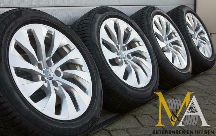 18 INCH ORIGINELE AUDI A7 4K8 VELGEN WINTERBANDEN WINTERSET, Pneus hiver, Véhicule de tourisme, 18 pouces, Enlèvement