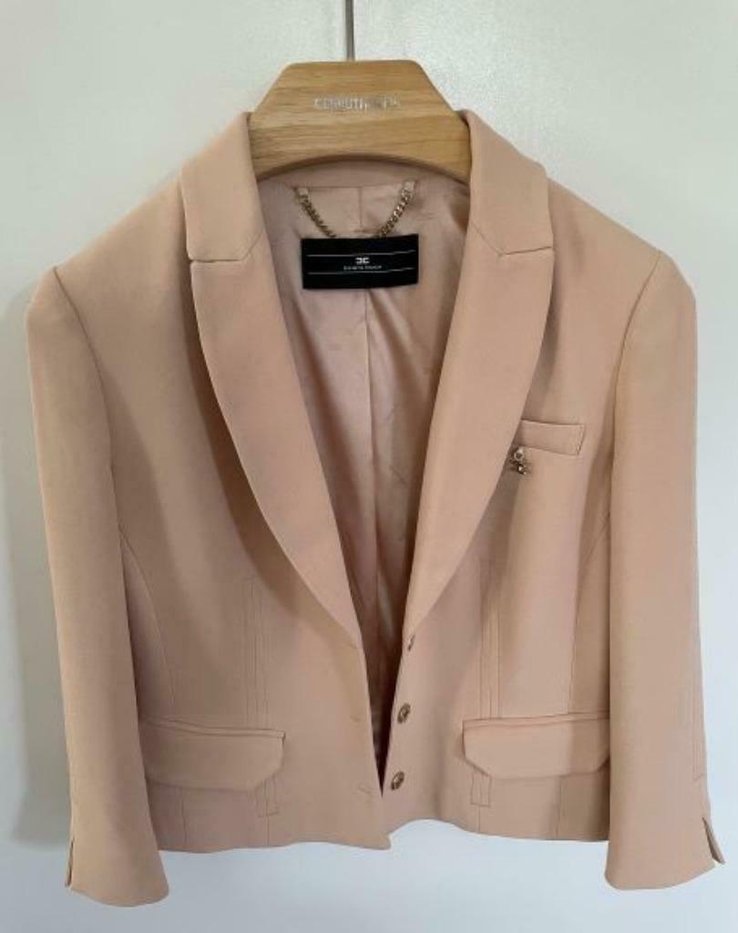 Kort jasje - Elisabetta Franchi - 42, Elisabetta Franchi, Beige, Nieuw, Ophalen of Verzenden
