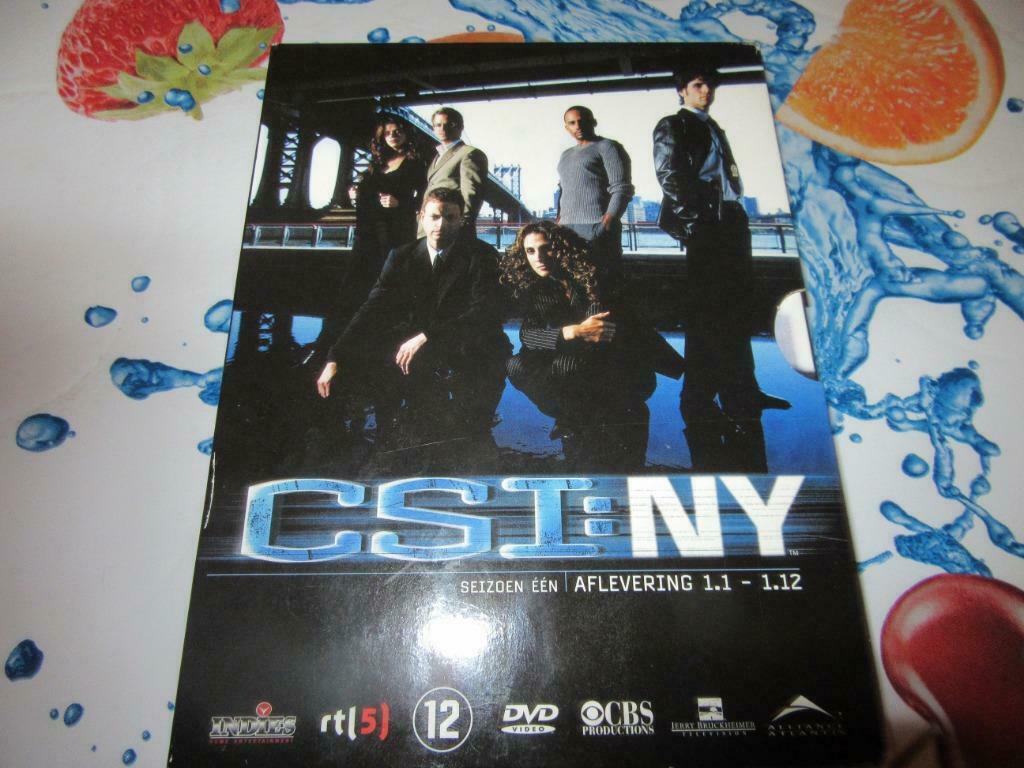 CSI:NY SEIZOEN 1 AFLEVERING 1.1-1.12, Cd's en Dvd's, Vanaf 12 jaar, Ophalen of Verzenden, Actie en Avontuur