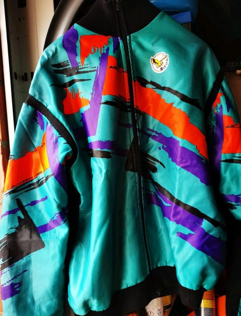 Aitos retro wieler renners  jasje met rits  multicolor, Fietsen en Brommers, Aitos, XXL, Kinderen, Ophalen of Verzenden