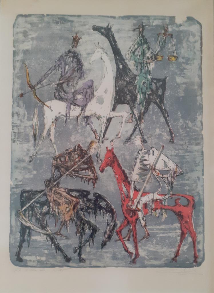 "Het oordeel. 72 litho" - Remy Cornelissen, Antiek en Kunst, Ophalen of Verzenden