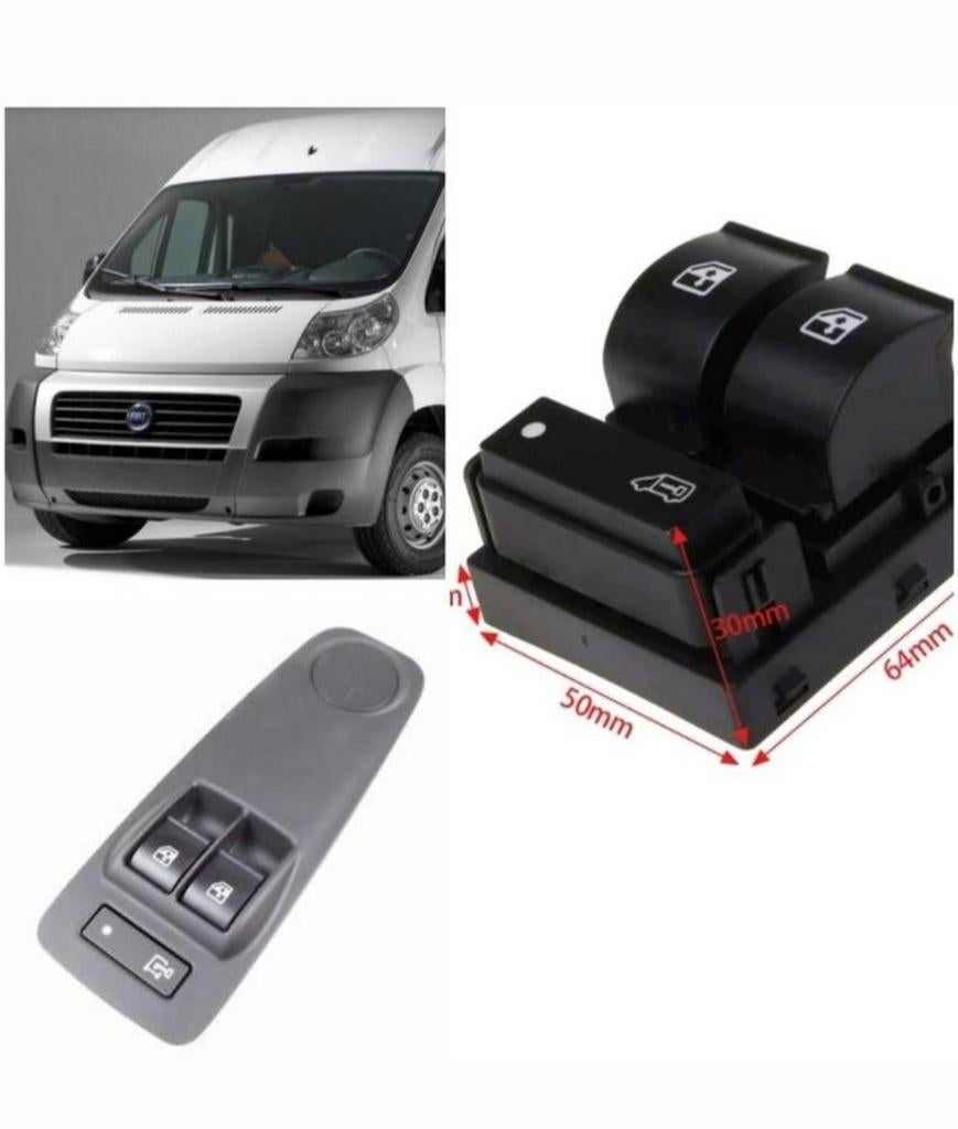 Interrupteur lève vitre côté conducteur pour fiat ducato, Ophalen of Verzenden, Nieuw, Fiat