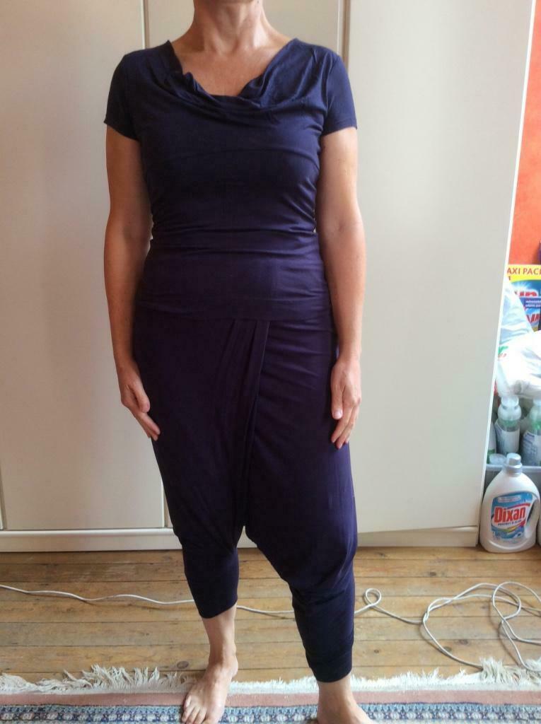 Cora Kemperman sultanbroek met bijhorende shirt M inktblauw, Maat 38/40 (M), Overige kleuren, Ophalen of Verzenden, Cora Kemperman