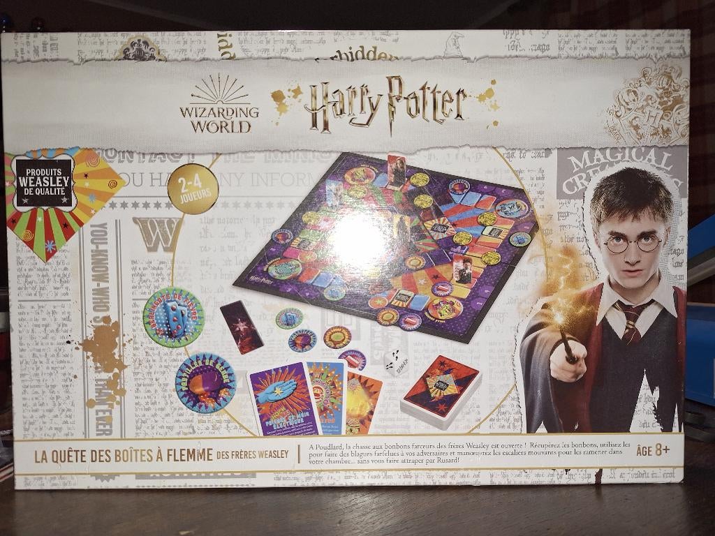 HARRY POTTER LA QUETE DES BOITES A FLEMME, Trois ou quatre joueurs, Enlèvement ou Envoi, Comme neuf, WISARDING WORLD