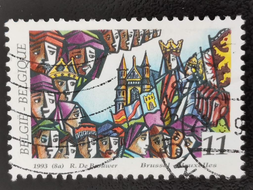 Belgique 1993 - folklore - Ommegang de Bruxelles, Enlèvement ou Envoi, Affranchi