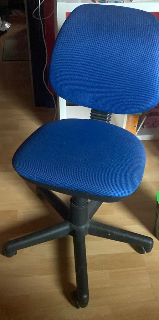 Blauwe bureaustoel, Ophalen, Gebruikt, Blauw, Bureaustoel