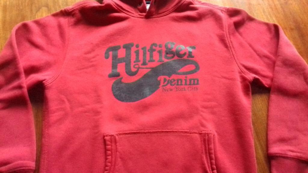 Rode Tommy Hilfiger hoodie , maat 152, Ophalen, Gebruikt, Jongen of Meisje, Trui of Vest