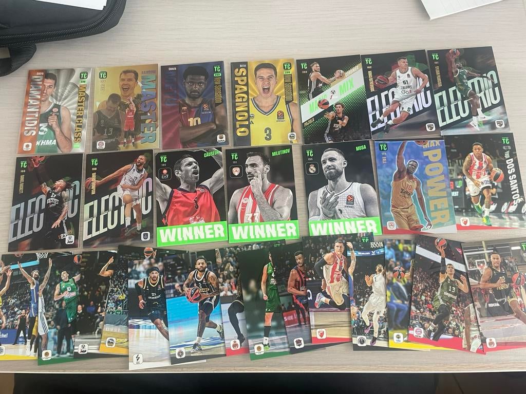 28 Panini Euroleague kaarten, Ophalen of Verzenden, Nieuw, Meerdere plaatjes