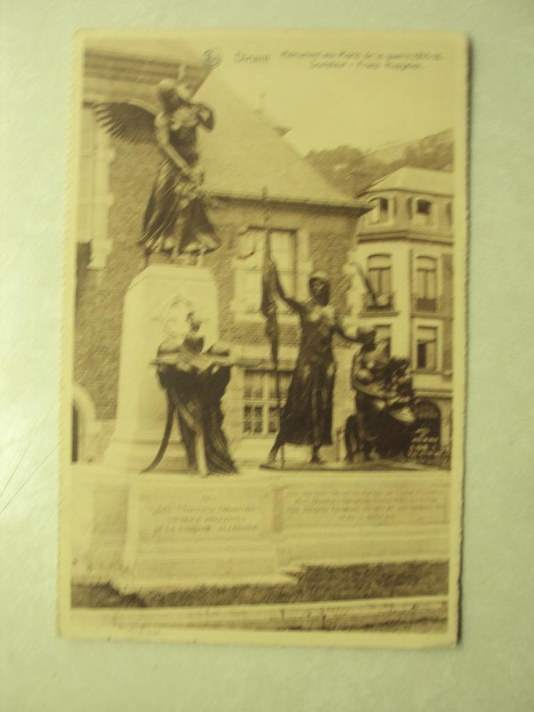52423 - DINANT - MONUMENT AUX MORTS DE LA GUERRE 1914-18, Envoi