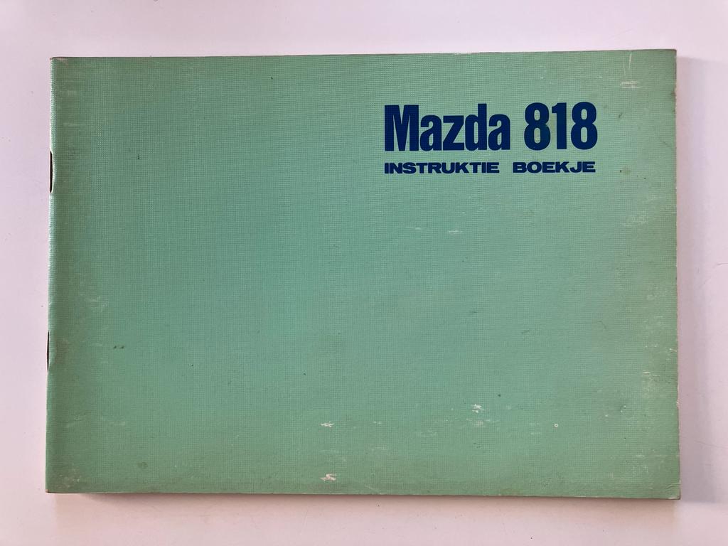 Mazda 818 Instructieboekje, Enlèvement ou Envoi
