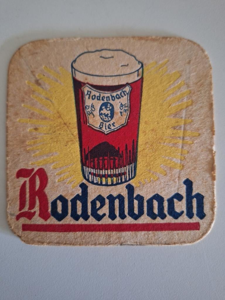 Oud bierkaartje brouwerij Rodenbach Roeselare, Verzamelen, Biermerken, Ophalen of Verzenden, Zo goed als nieuw
