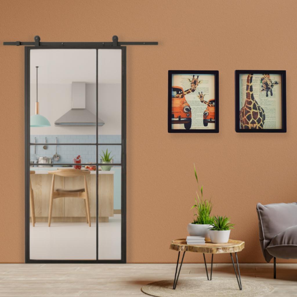 Schuifdeur staal | stalen schuifdeur | stalen deur | deur, Neuf, Porte intérieure, Verre, Enlèvement