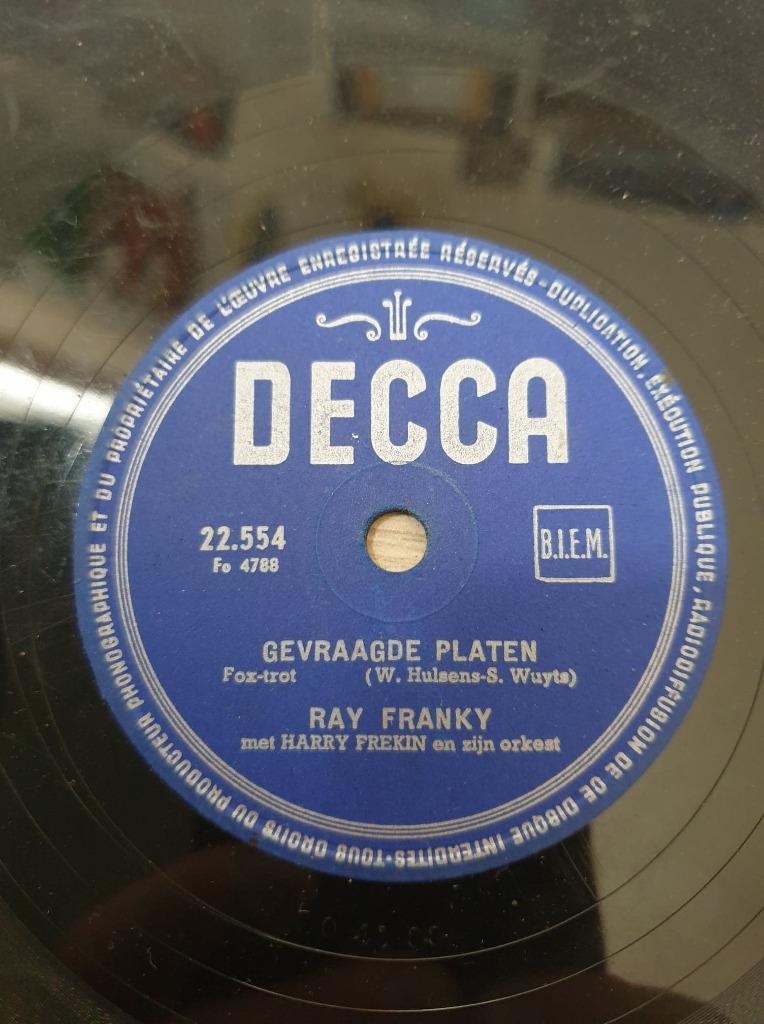 Ray Franky 78 toerenplaat, Ophalen of Verzenden
