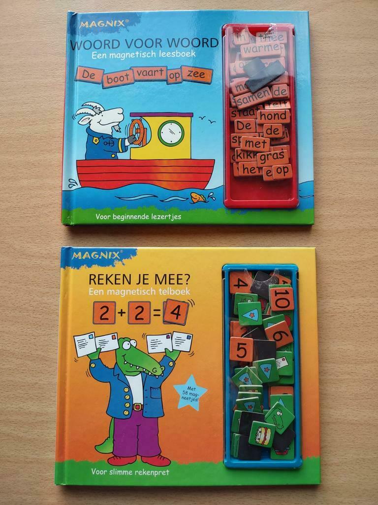 Magnix- magnetisch leesboek en rekenboek, Ophalen, Zo goed als nieuw