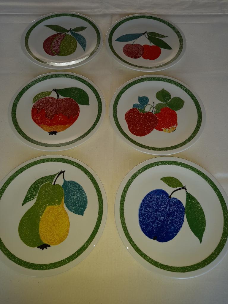 Dessertbordjes Villeroy et Boch: fruit, Antiek en Kunst, Antiek | Servies los, Ophalen