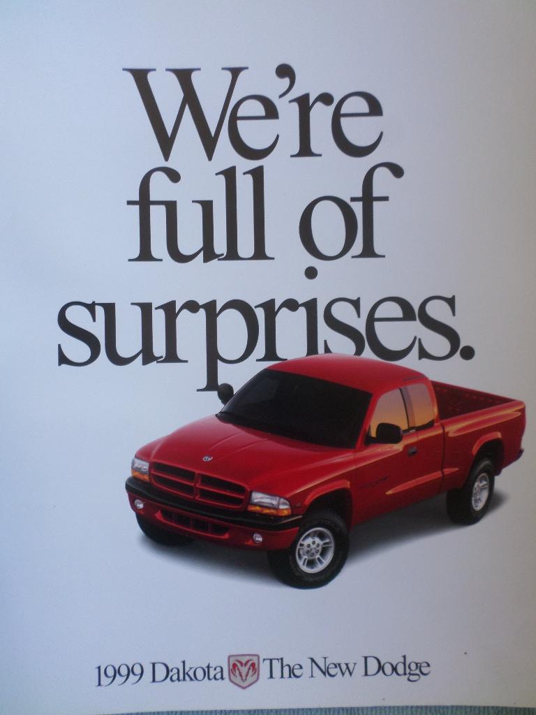 Brochure de la Dodge Dakota 1999, Enlèvement ou Envoi