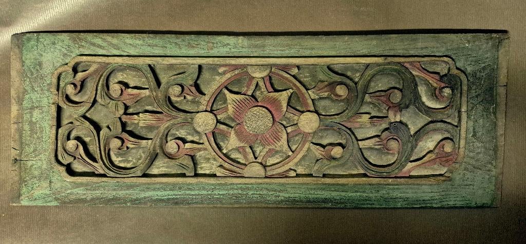 Ancien fragment de meuble chinois en bois sclupté, Antiquités & Art, Antiquités | Meubles | Armoires, Enlèvement ou Envoi