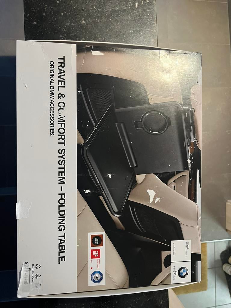 BMW Travel & Comfort System klaptafel, Auto's, Zwart, Zwart, Particulier, Te koop
