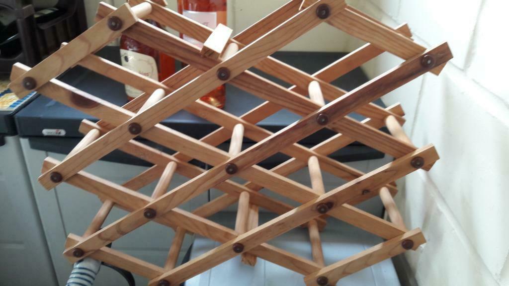 Porte bouteilles bois, Enlèvement, Comme neuf