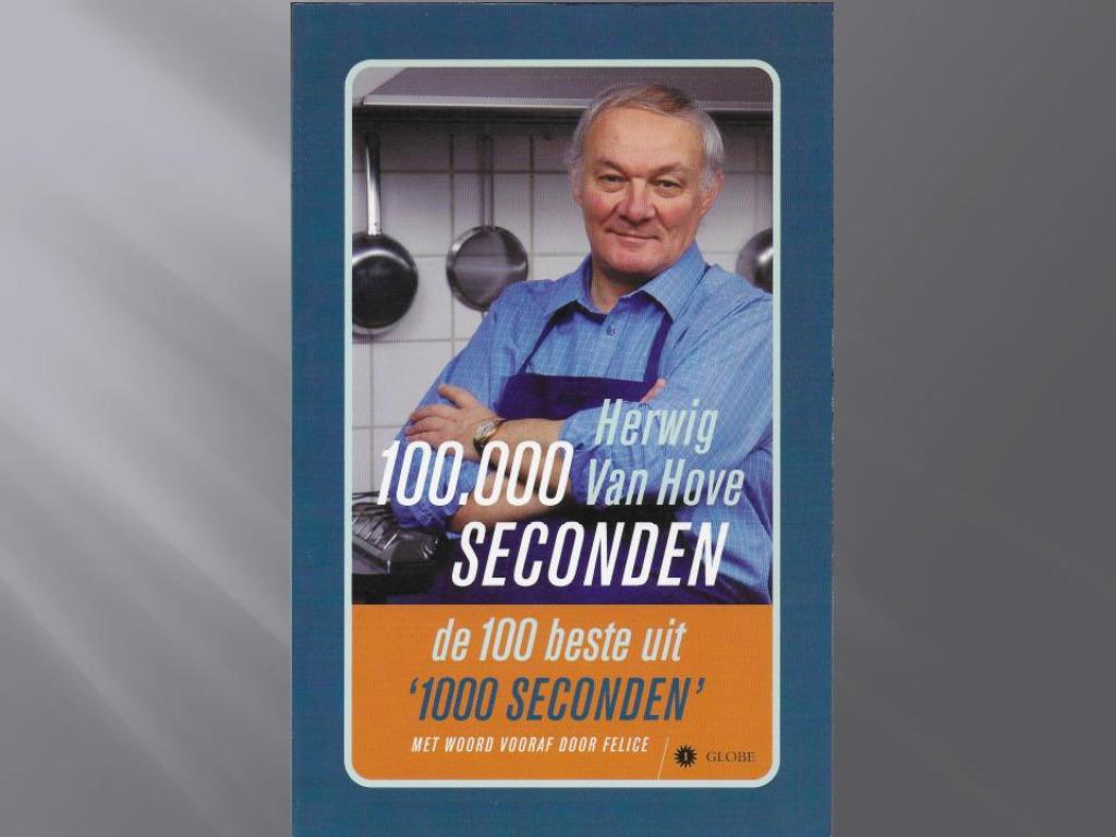 100.000 seconden - Herwig Van Hove, Boeken, Gelezen, Herwig Van Hove, Overige typen, Ophalen of Verzenden