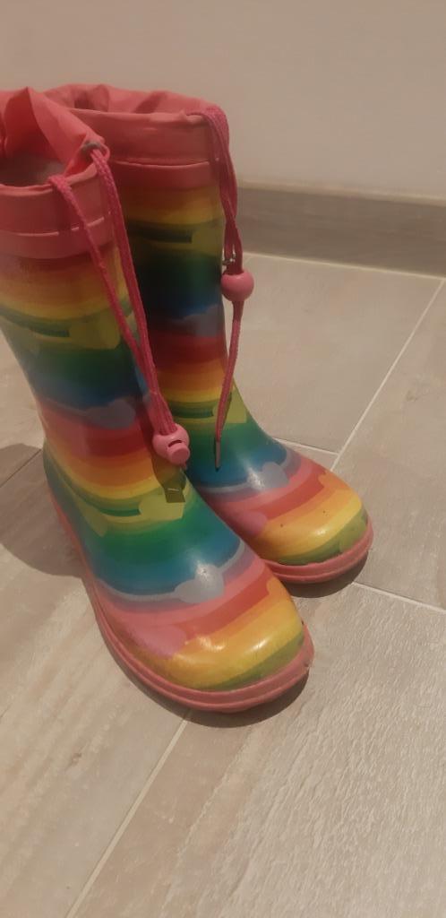 Regenboog regenlaarsjes, Kinderen en Baby's, Ophalen of Verzenden, Gebruikt, Meisje, Laarzen