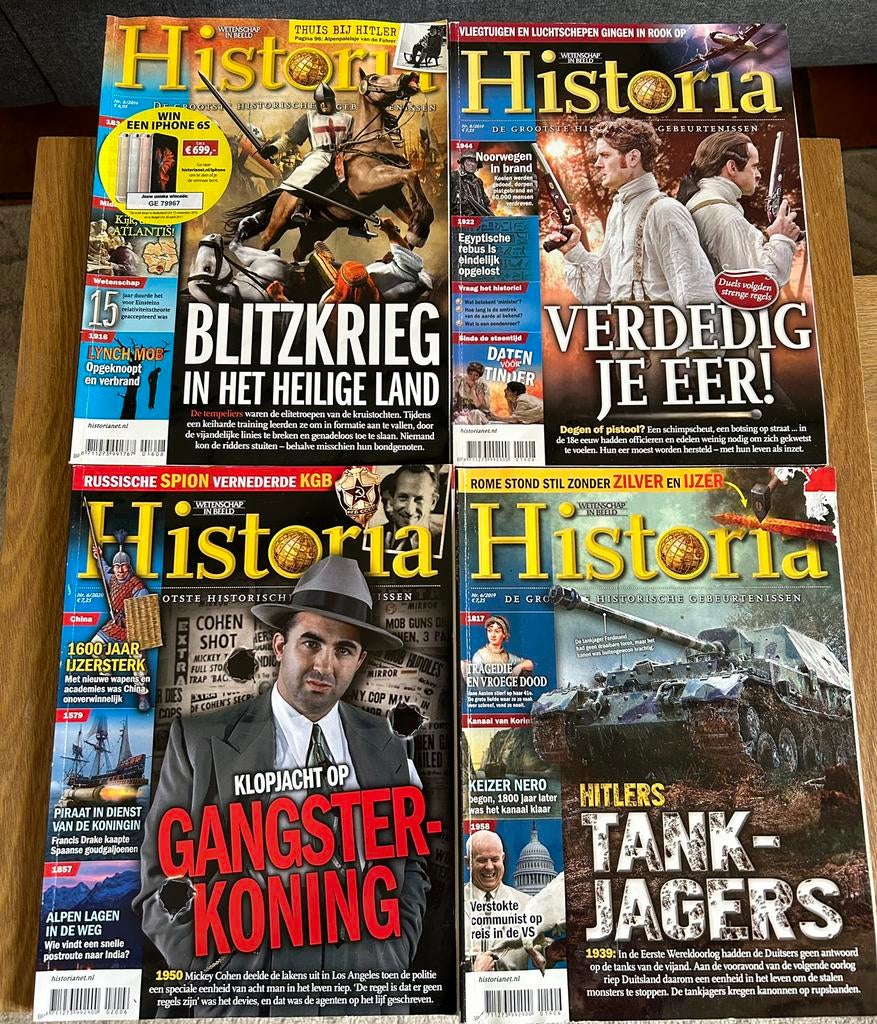 6 Historia tijdschriften, Ophalen of Verzenden, Zo goed als nieuw, Wetenschap en Natuur