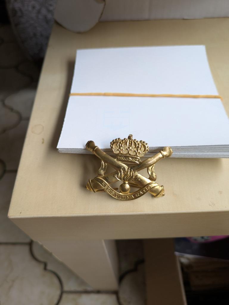 Artillerie mutskenteken, Enlèvement ou Envoi, Armée de terre, Emblème ou Badge