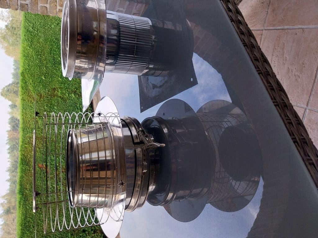 Inox schouwkap, Doe-het-zelf en Bouw, Ophalen, Zo goed als nieuw