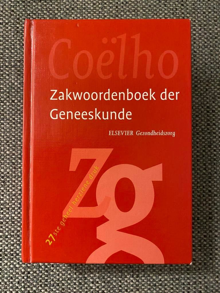 Coelho Zakwoordenboek der Geneeskunde, Ophalen of Verzenden, Zo goed als nieuw