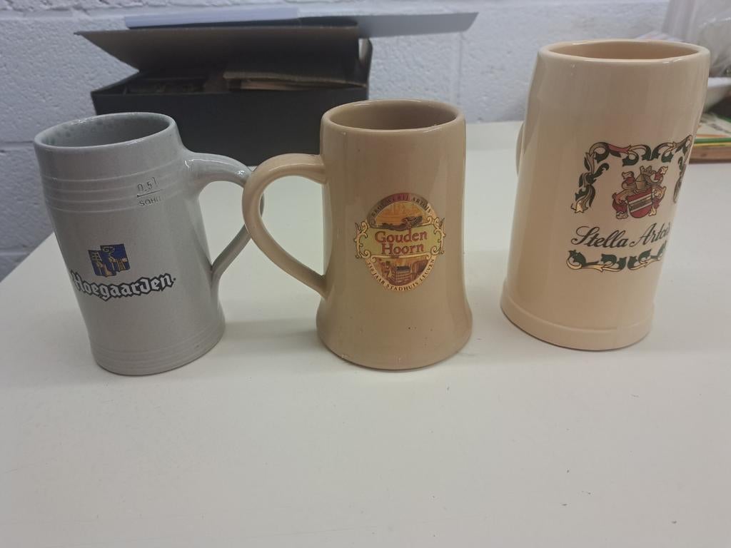 Bierpotten stella artois bierfeesten Leuven1993 /98, Verzamelen, Ophalen of Verzenden, Zo goed als nieuw