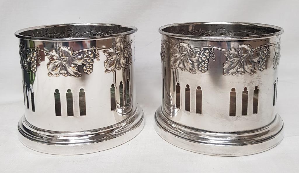 Paire de porte-bouteilles Jugendstil identiques - Kayser., Enlèvement ou Envoi