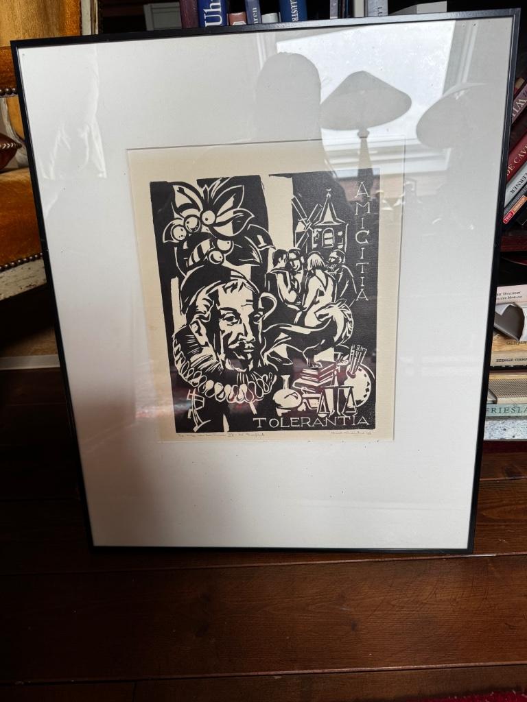 Gust dierikx Houtsnede proefdruk '1988 (XV/XX = 15/20), Ophalen