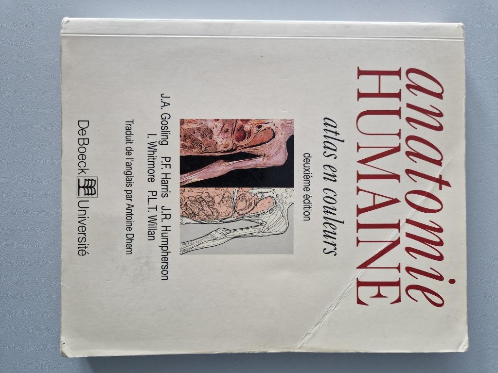 Anatomie humaine - Atlas, Enlèvement ou Envoi, Utilisé, De Boeck