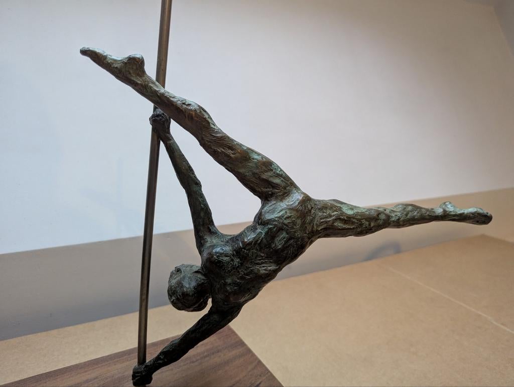 Bronzen paaldanseres, met certificaat , Rudolf Rosochacki, Ophalen