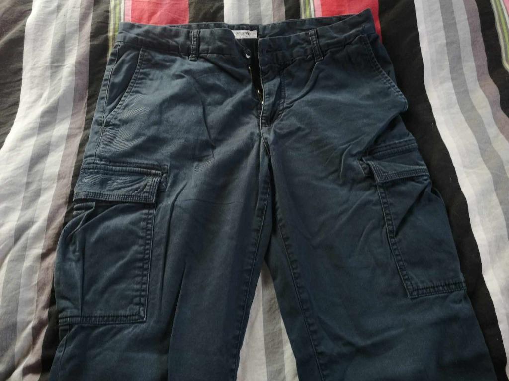 broek blauw merk zalando  - maat 31 genaaid achteraan, Enlèvement ou Envoi, Zalando, Porté, Bleu