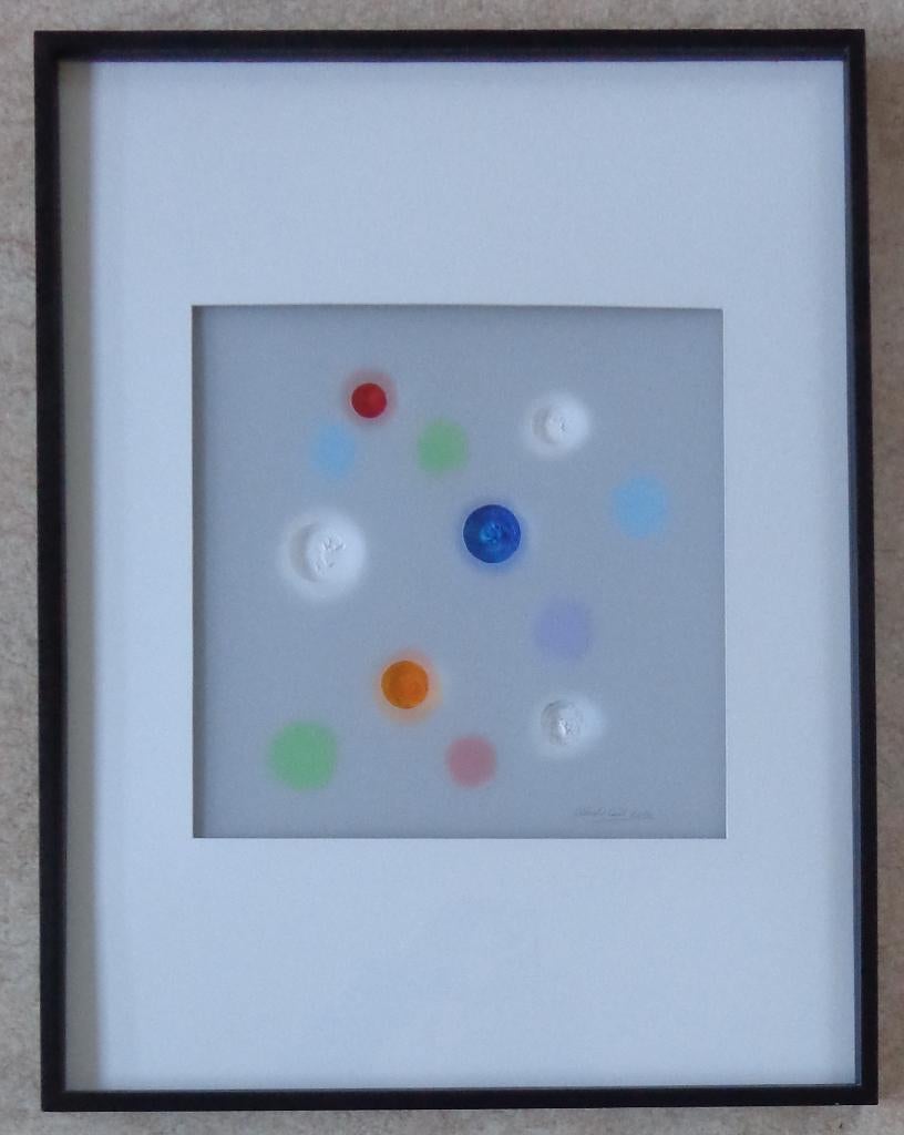 ALBERTO CANT / CIRKELS / ORIGINEEL / 66x51cm / KADER / SIG, Enlèvement ou Envoi