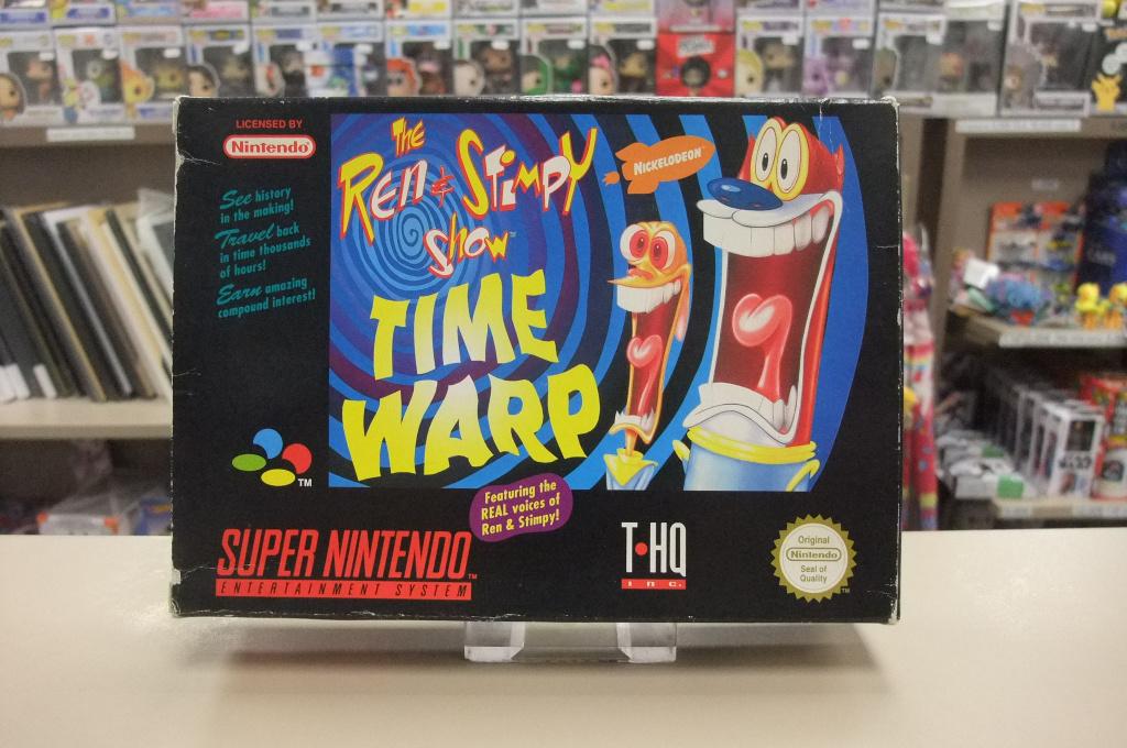 the Ren & Stimpy Show: Time Warp, cib, eur snes, Games en Spelcomputers, Games | Nintendo Super NES, Nintendo, Gebruikt, 2 spelers