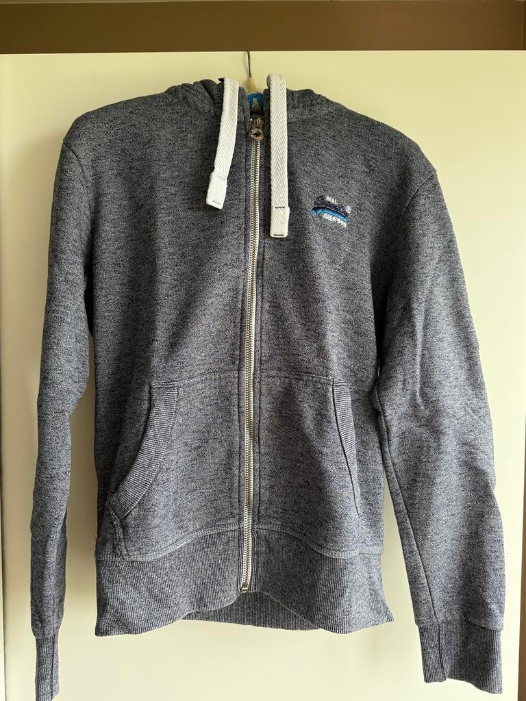 Hoodie Superdry (maat S), Enlèvement, Comme neuf, Taille 46 (S) ou plus petite, Gris