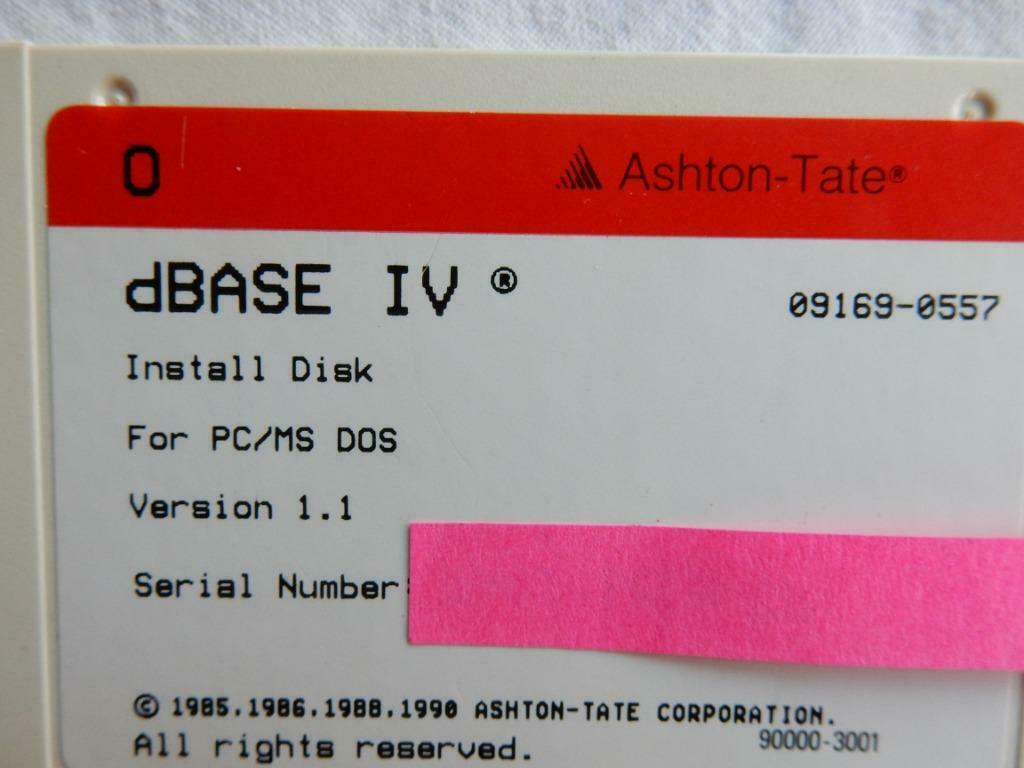 Dbase 4 database management Ashton Tate  Borland, Enlèvement ou Envoi, Utilisé