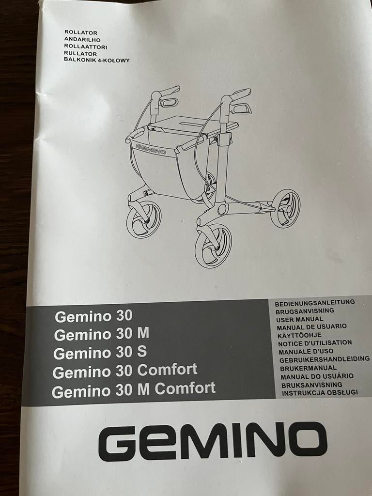 Gemino 30 rollator, Enlèvement ou Envoi, Comme neuf
