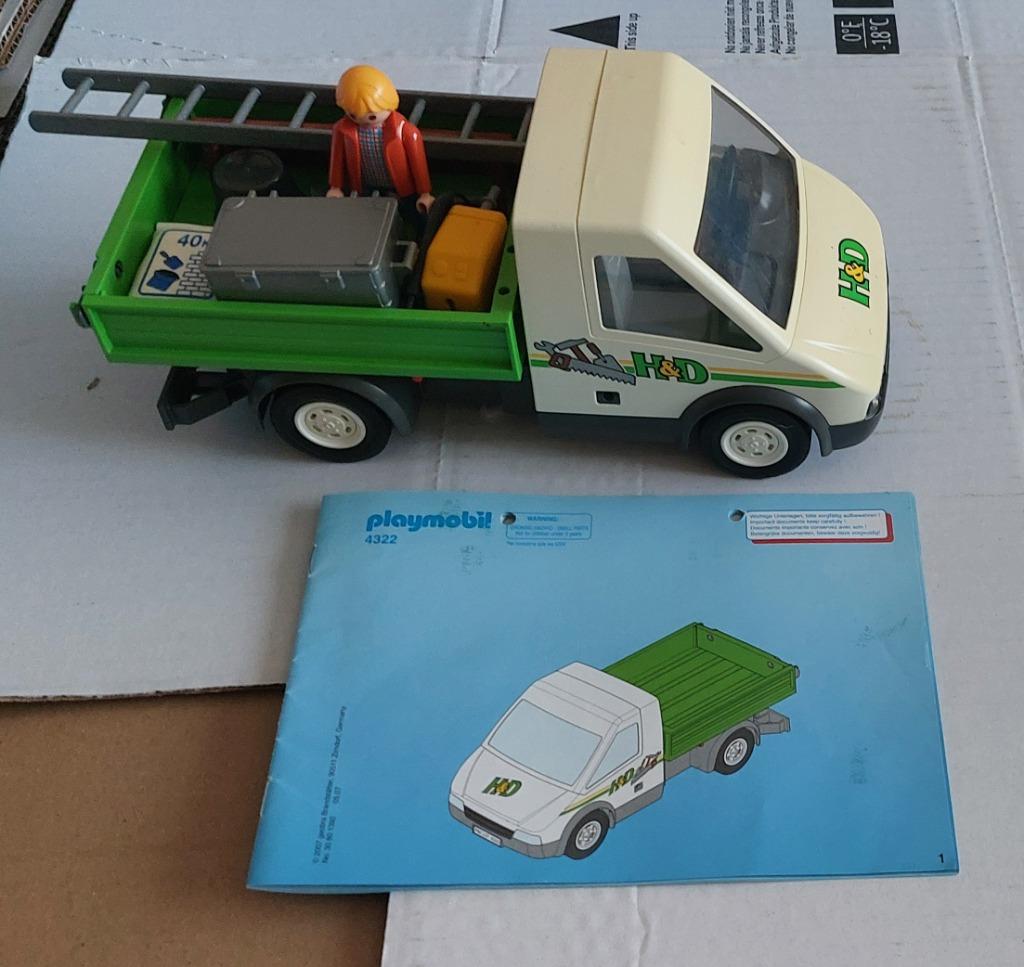 Playmobil 4322 - Onderhoudswagen met klusjesman - Collector, Kinderen en Baby's, Speelgoed | Playmobil, Gebruikt, Ophalen of Verzenden
