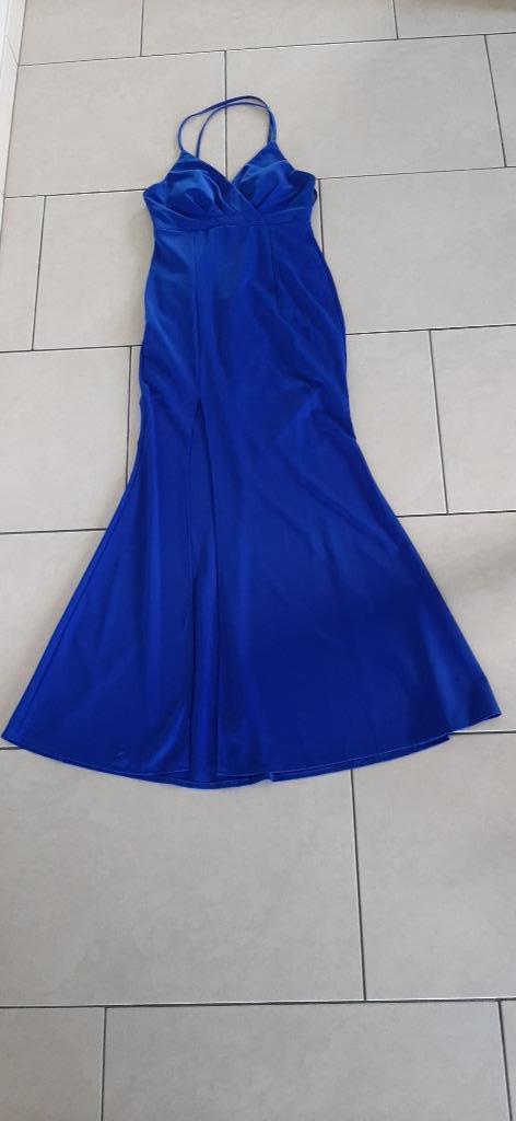 Shein blauwe baljurk met split - M / 38, Kleding | Dames, Maat 38/40 (M), Blauw, Ophalen of Verzenden, Gedragen